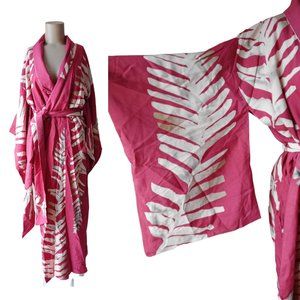 NWOT Kimono Robe Palm Leaf Rayon Lined in Cotton